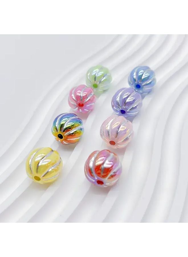 15 قطعة من خرز اليقطين الأكريليكي متعدد الألوان لسلاسل الهواتف والمفاتيح والإكسسوارات DIY - Image 3